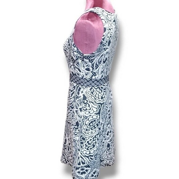 ett:twa Anthropologie Lined Womens XS Black White Sleeveless Valery Shift Dress - Picture 6 of 16